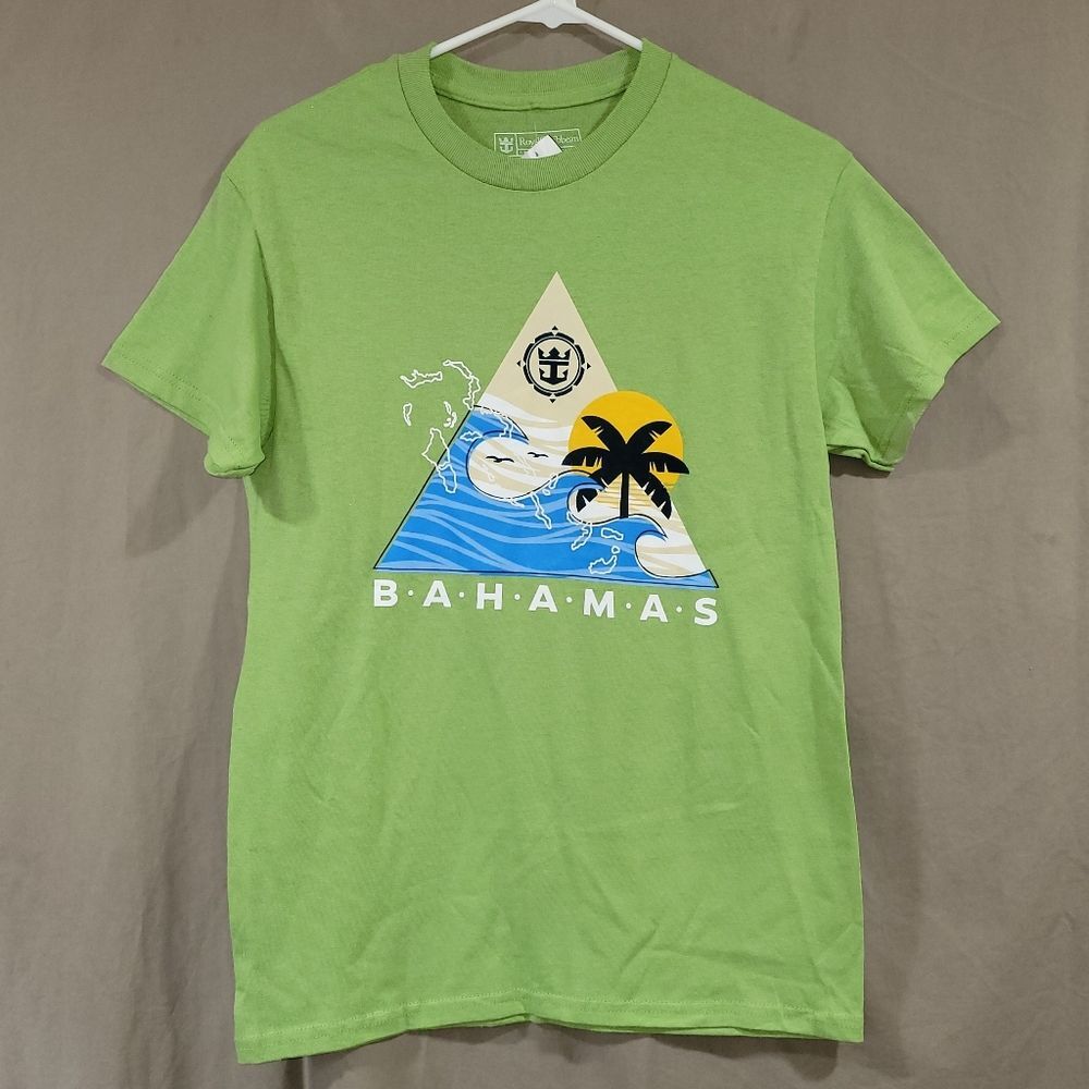 Royal Caribbean size small Bahamas green short sleeve shirt NWT